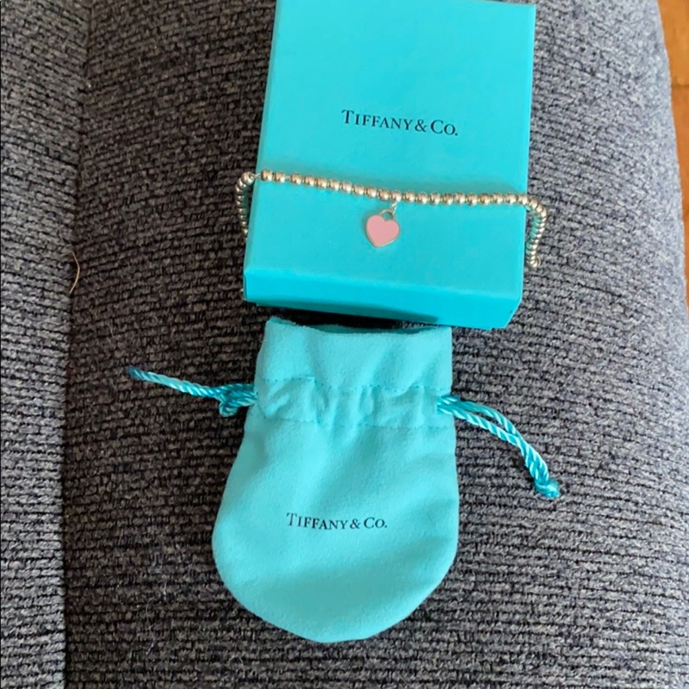 Tiffany and Co. Mini heart lock bead bracelet
